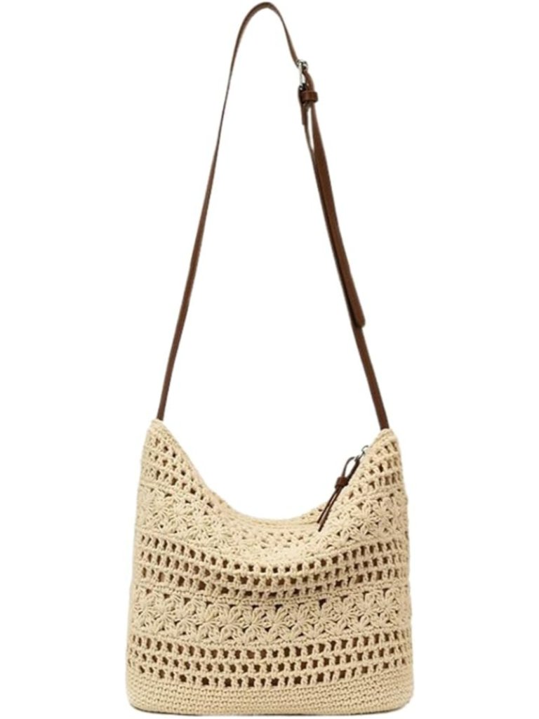 Crochet Hobo Bag For Women 2026 Summer Vacation Boho Woven Tote Handbags Slouchy